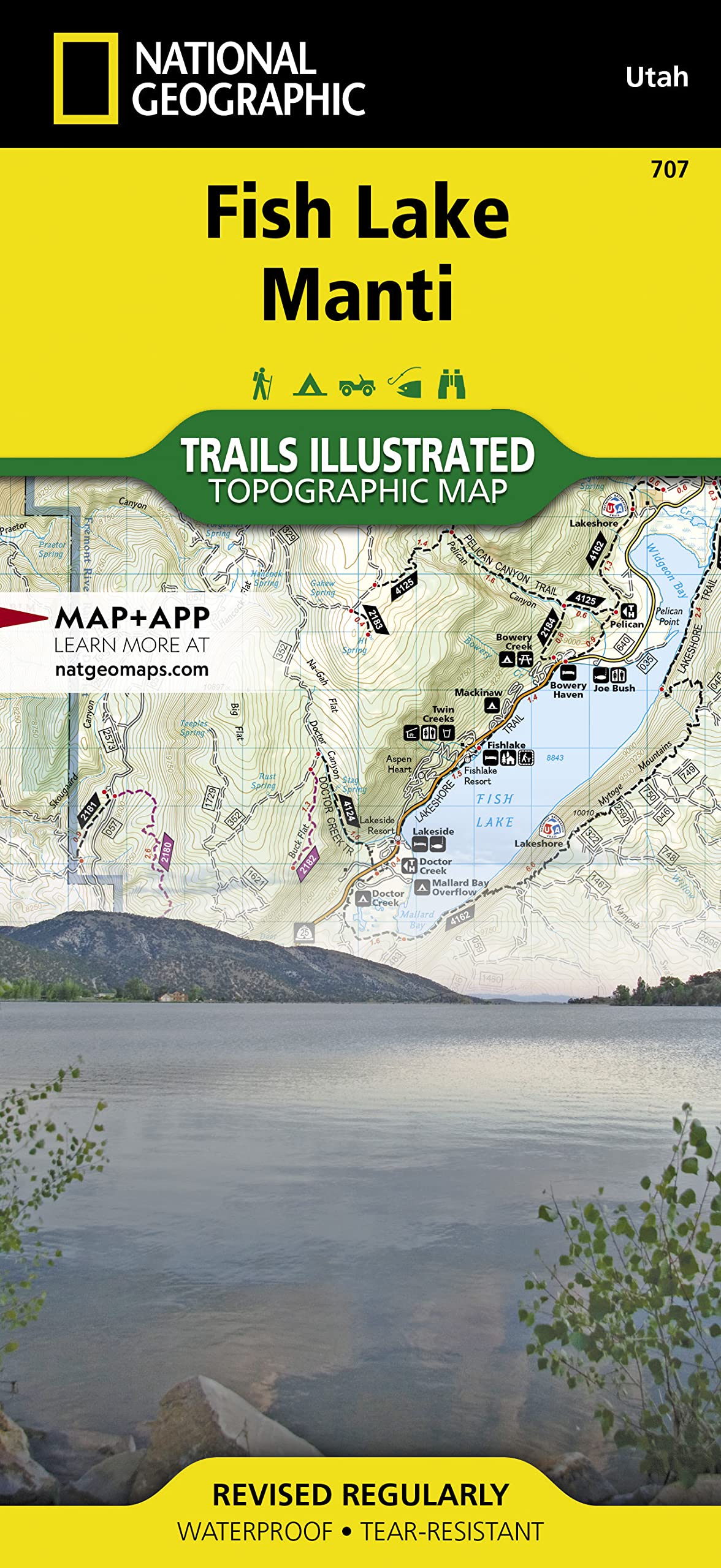 Fish Lake, Manti (National Geographic Trails Illustrated Map)