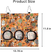 Vista 2 de Bolsa de alimentación de heno para conejos, comedero de heno para jaula de animales pequeños, dispensador de heno para conejos, conejillos