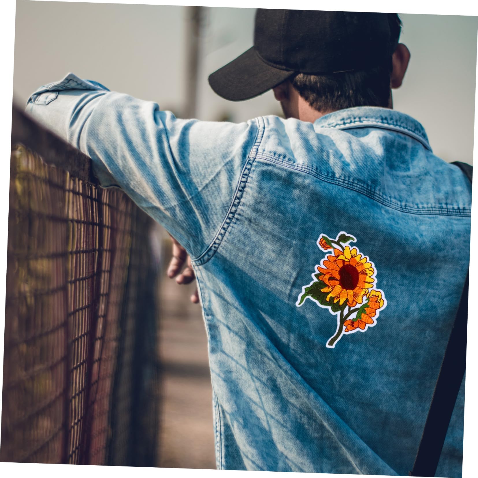 SHINEOFI 4 Juegos hierro en parches temático parches con apliques bordados parches chaqueta ropasexy planchador de ropa parches de hierro para reparar ropa parches de flores de en