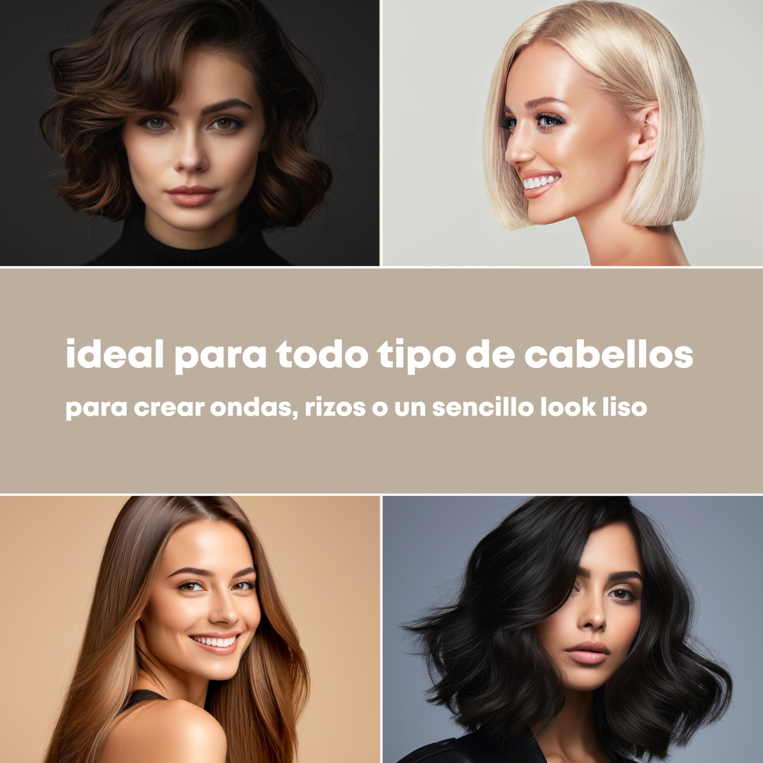 REVAMP Plancha de Pelo Inalámbrica Compacta Liberate de Cerámica - Plancha de Pelo Recargable, Plancha Portátil para Alisar, Rizar y Ondular - Rosa