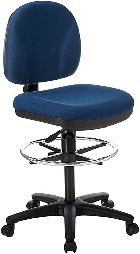 Miniatura 1 de Lorell 80010 Taburete ajustable para tareas múltiples, 24 pulgadas x 24 pulgadas x 40-12 pulgadas x 50-12 pulgadas, azul