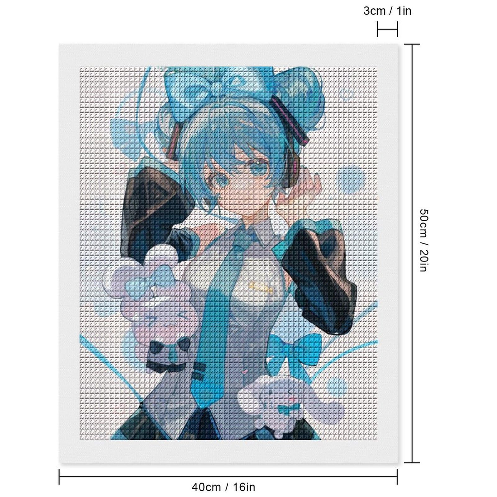 Amazon.co.jp: 初音ミク ダイヤモンドアート セット モザイクアート 5d