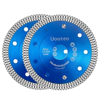 4.5Inch Diamond Saw Blade for Angle Grinder 4.5 inch-2Pcs-Blue