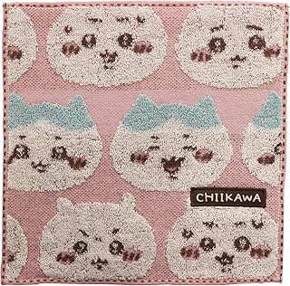 Marushin 0775017900 Mini Towel, Lineup, Chiikawa, Handkerchief, Characters, 100% Cotton, Antibacterial, Deodorizing, Prese...