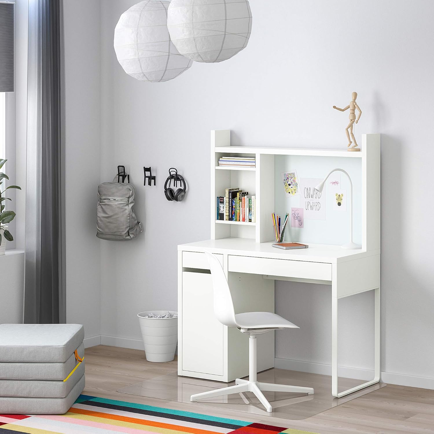 IKEA MICKE PCデスク Ikea MICKE Desk 105 x 50 cm White ao Melhor Preço