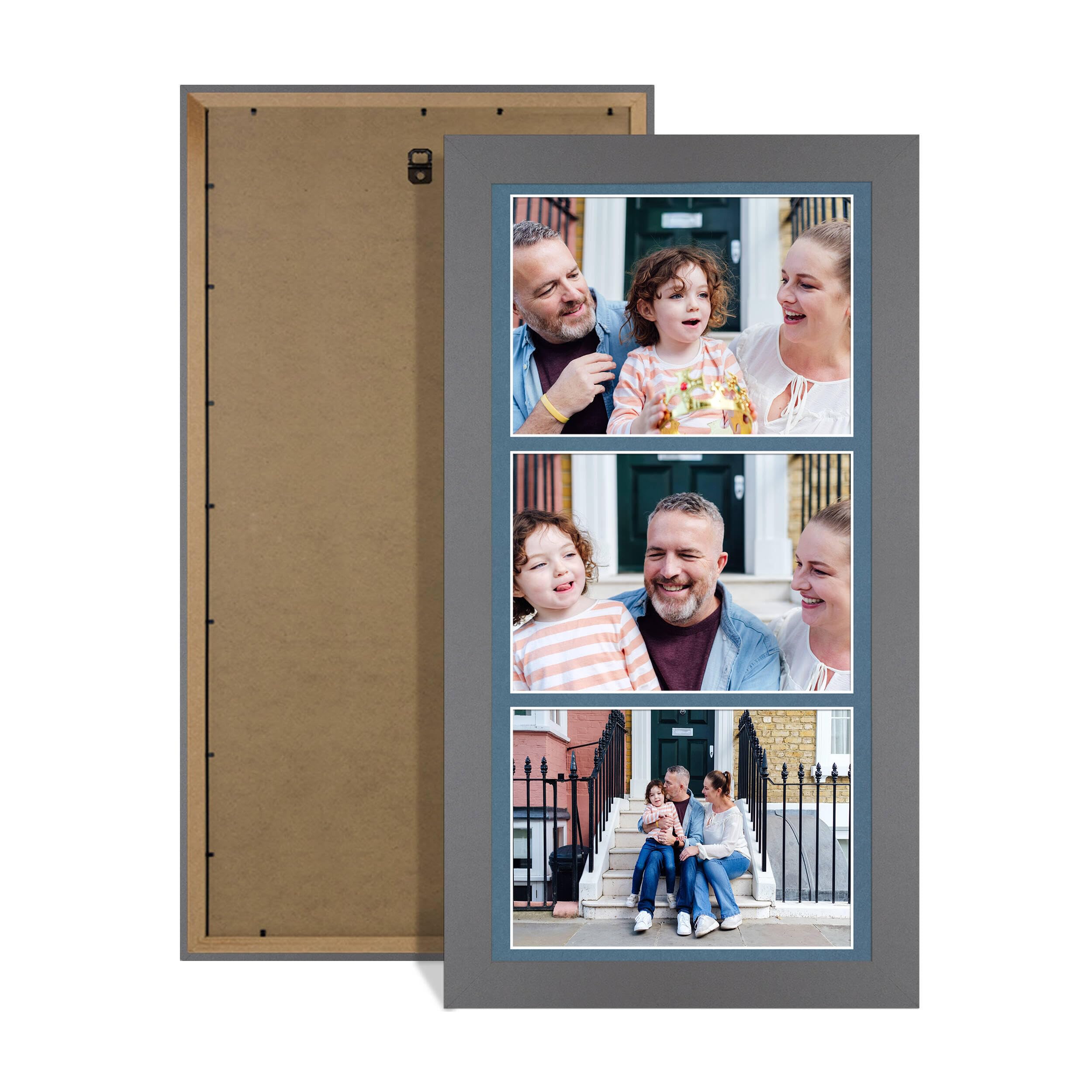 Alison Kingsgate Dark Grey 16x8 Photo frame for multiple pictures — image 1