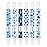 babygoal Ocean Blue Pacifier Clips, 6 Pack Binky Paci Holder Clips Leashes Fits for Most Pacifiers and Binkies 6PS12