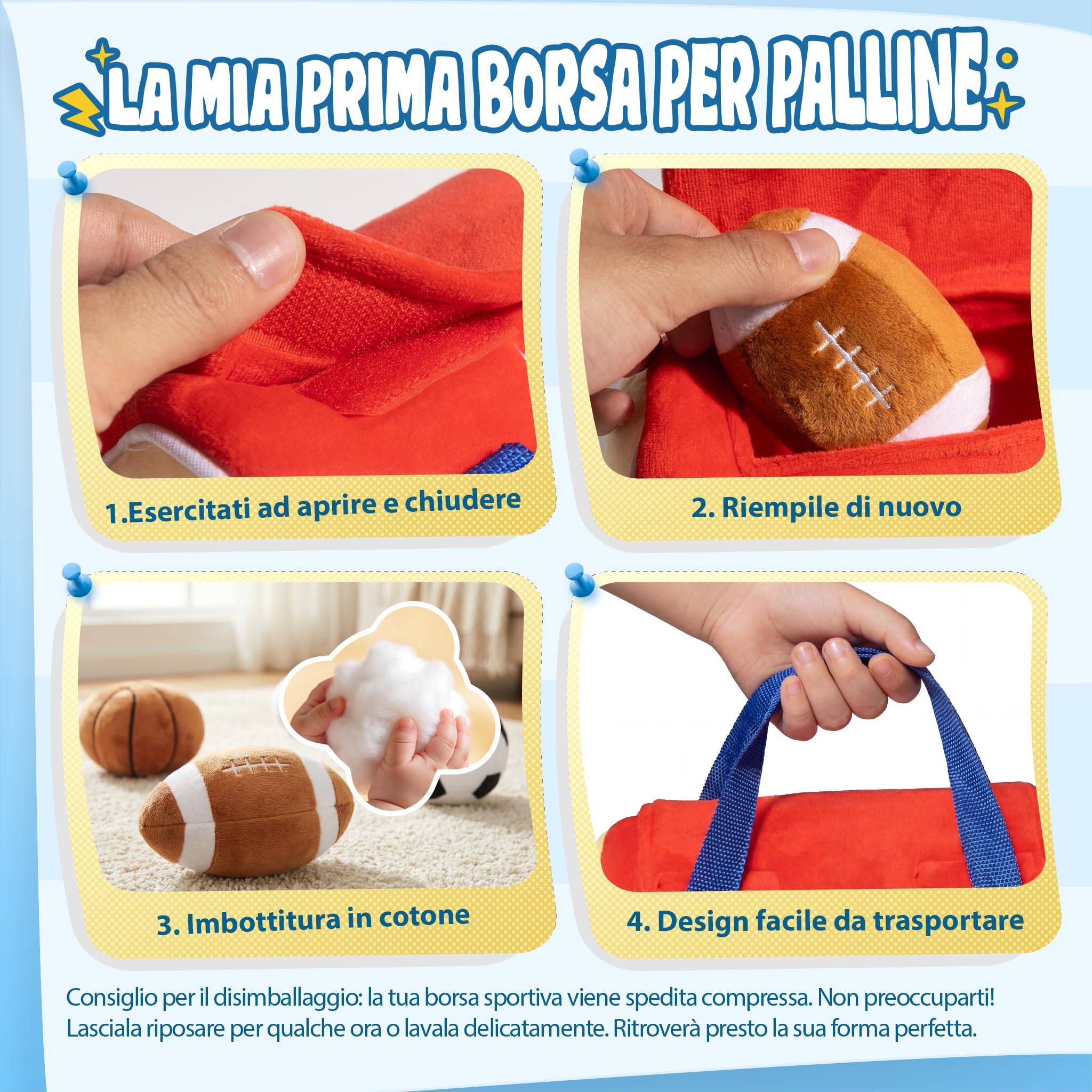 Giochi Neonato 3-6-9 Mesi, Giochi Bambini 1 Anno Regalo Bambino 6 12 18 Mesi Giochi Montessori 6-12 Mesi Giochi Sensoriali per Neonati Giocattoli Bambino 1 Anno Compleanno Regali Bambina 1 Anno