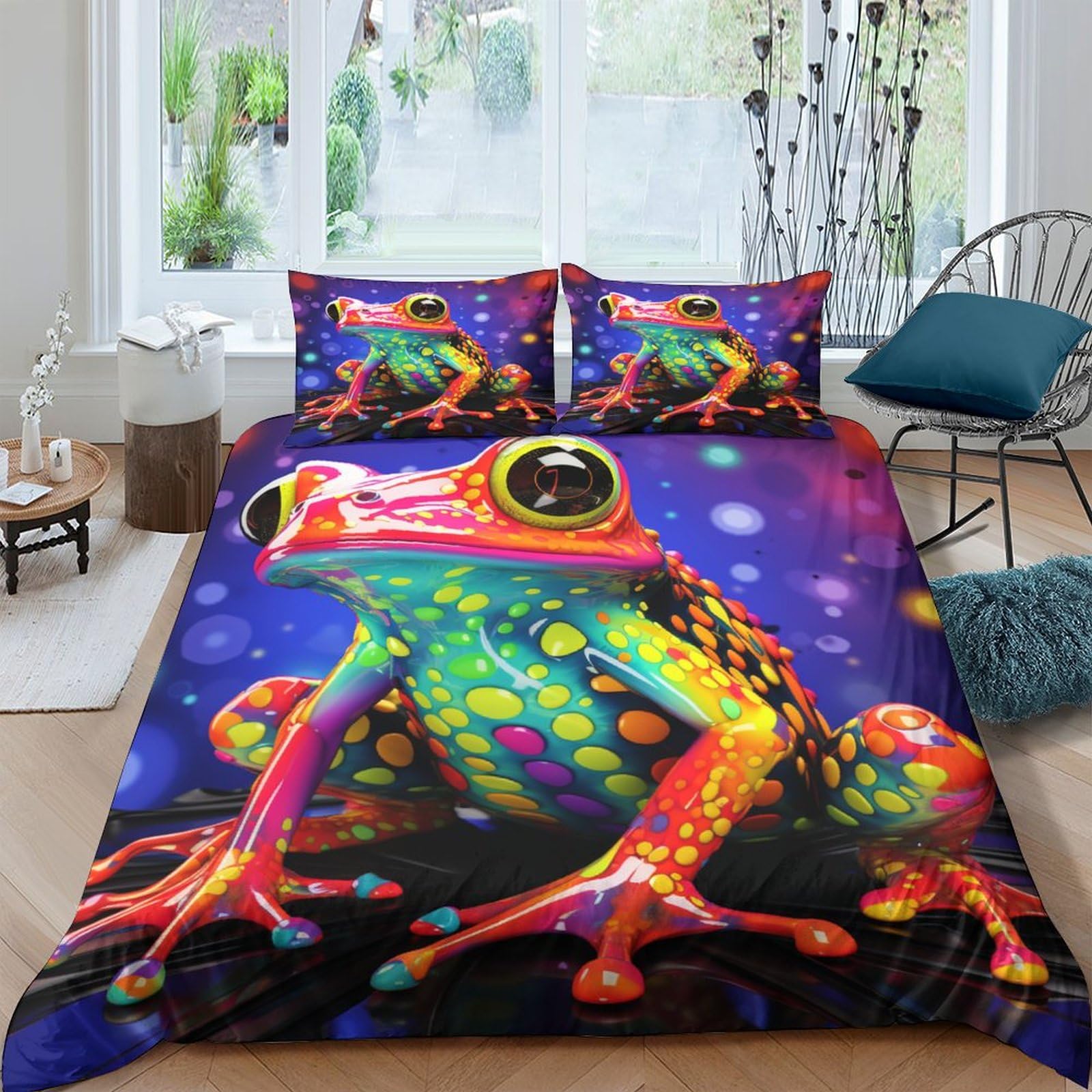 Parure de lit avec fermeture éclair pour chambre parentale cocooning
