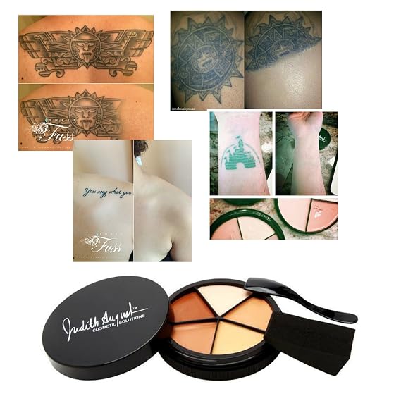 Tattoo Cover Up Concealer Makeup - Full Coverage - 5 Colors To Mix & Match Skin Tone - Made in the USA