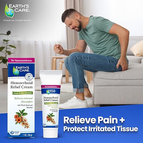 Miniatura 2 de Earth's Care Crema para hemorroides - Tratamiento para el alivio de hemorroides 1 OZ. (0.99 oz.)