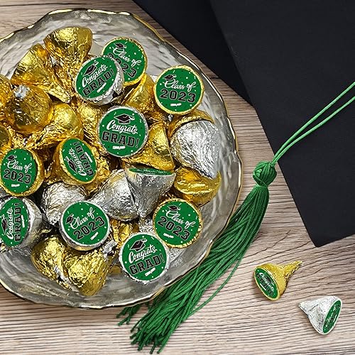 Miniatura 5 de 180 etiquetas para suministros de fiesta de graduación calcomanías de fiesta de graduación calcomanías de clase de 2023 calcomanías de