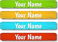 Vista 41 de Lovable Labels - 120 Etiquetas infantiles personalizadas, impermeables, aptas para lavavajillas, se pegan y despegan, son ideales