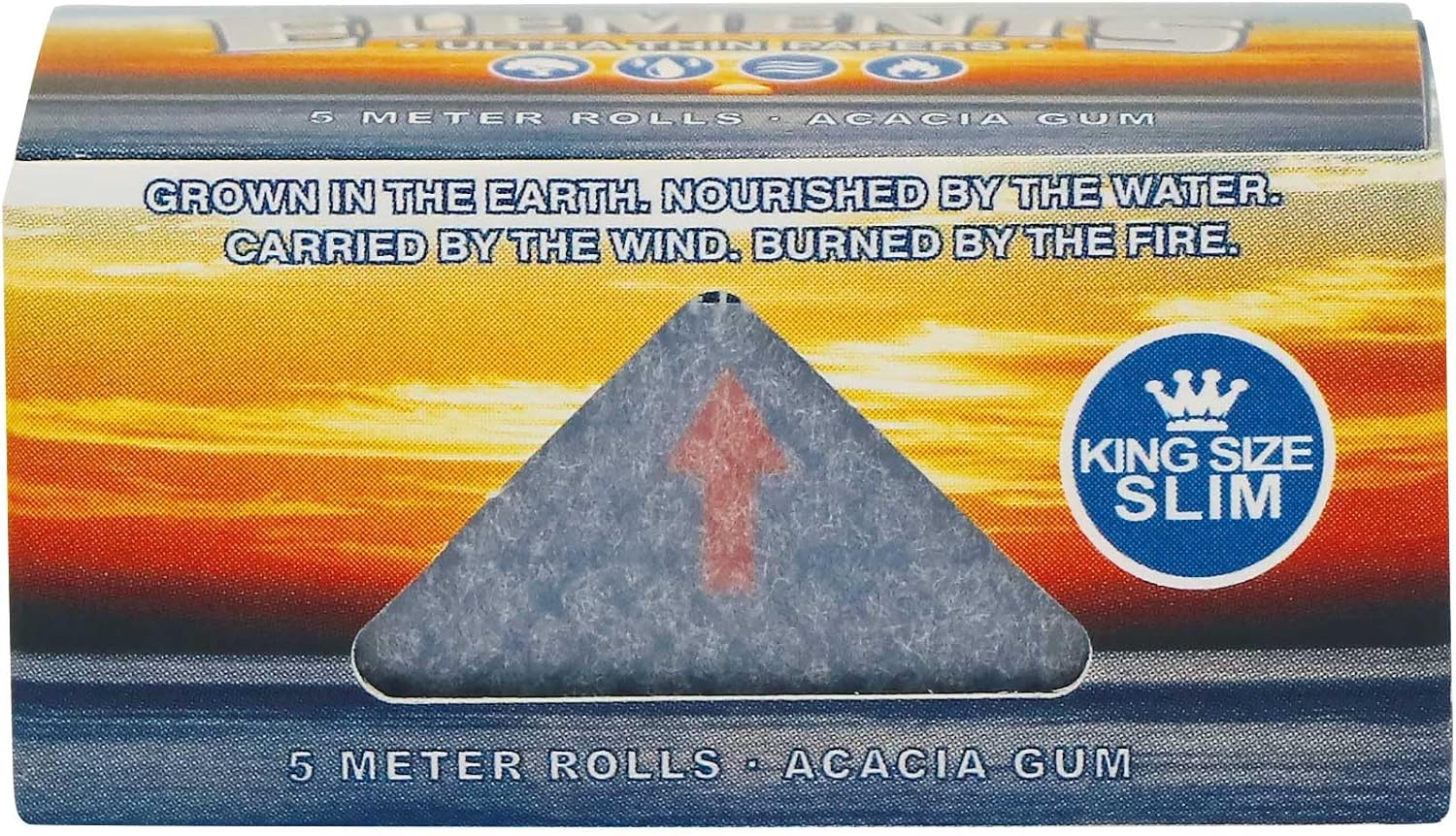 Elements Ultra Thin Rice Rolls 5m King Size Slim 1 Box (24 Rolls)