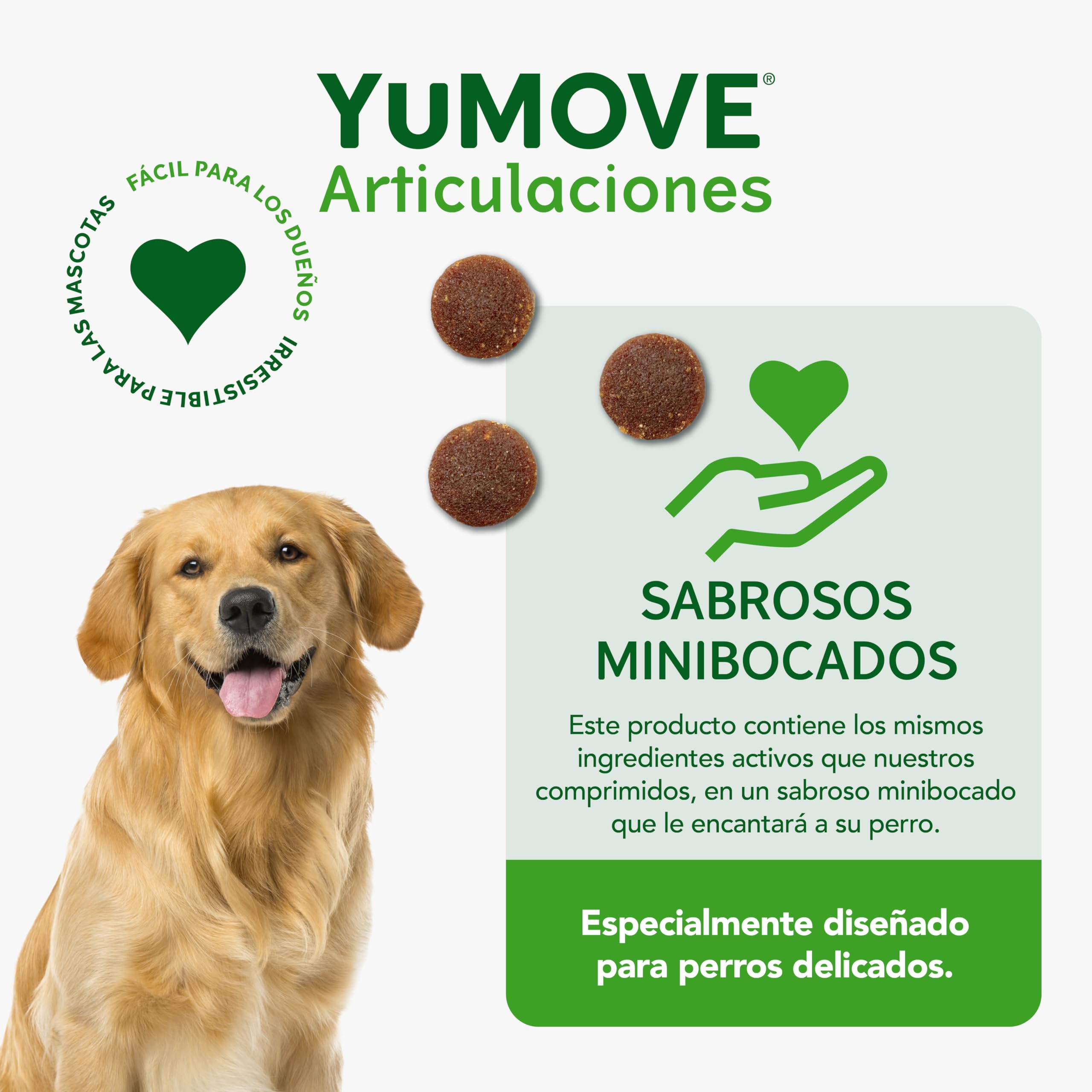 YuMOVE Condroprotector Perros 5-8 Años - 120 Masticables - Articulaciones Perro Adulto con Mejillon Labio Verde Complejo ActivEase de 150mg Cada Masticable - Refuerza Movilidad & Estrutura Articular