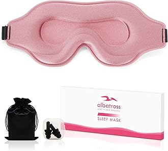Sleep Eye Mask for Men Women, Lash Extensions 3D Sleeping Mask, Travel Blackout Night Blindfold Eye Shade Cover with Adjustable Strap (Pink-3D)