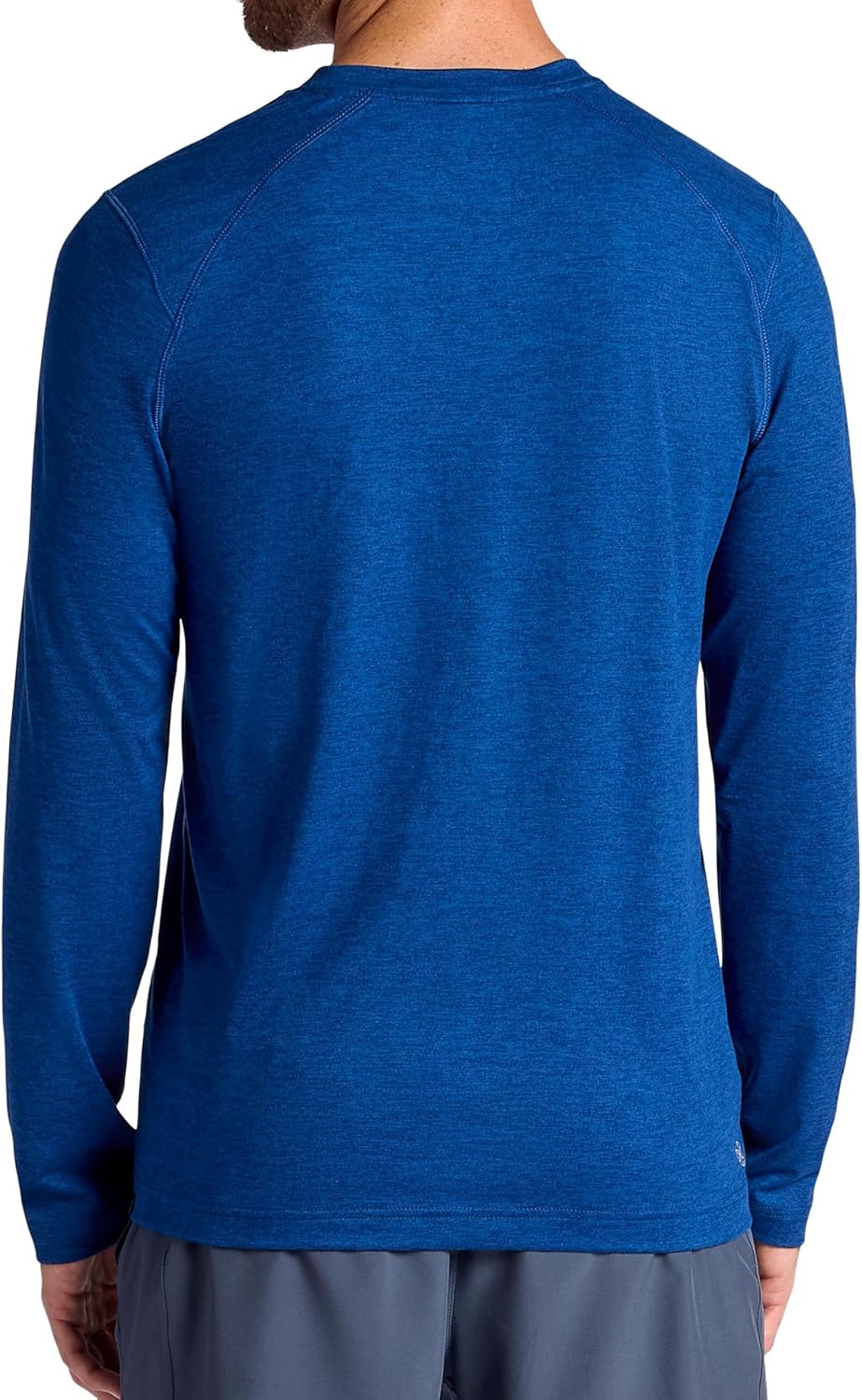 Gaiam Mens Intent Long Sleeve Crewneck Top, Standard Fit, Stretch Midweight Material - Image 2