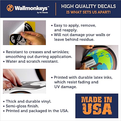 Wallmonkeys Adhesivo decorativo para pared con signo «Do Not Enter