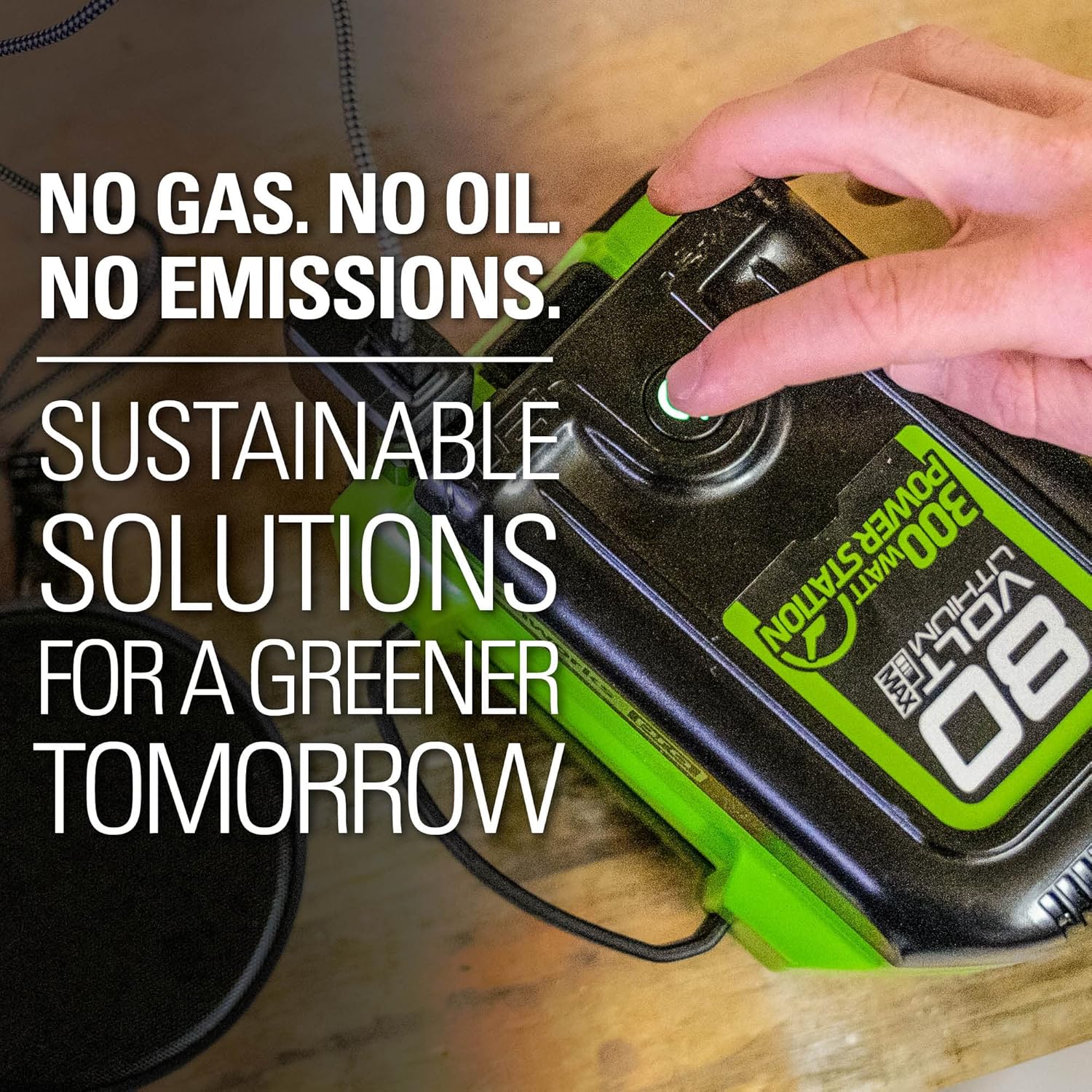 Greenworks Pro 80V 300W Power Inverter, 2 Ah Battery and Charger Included