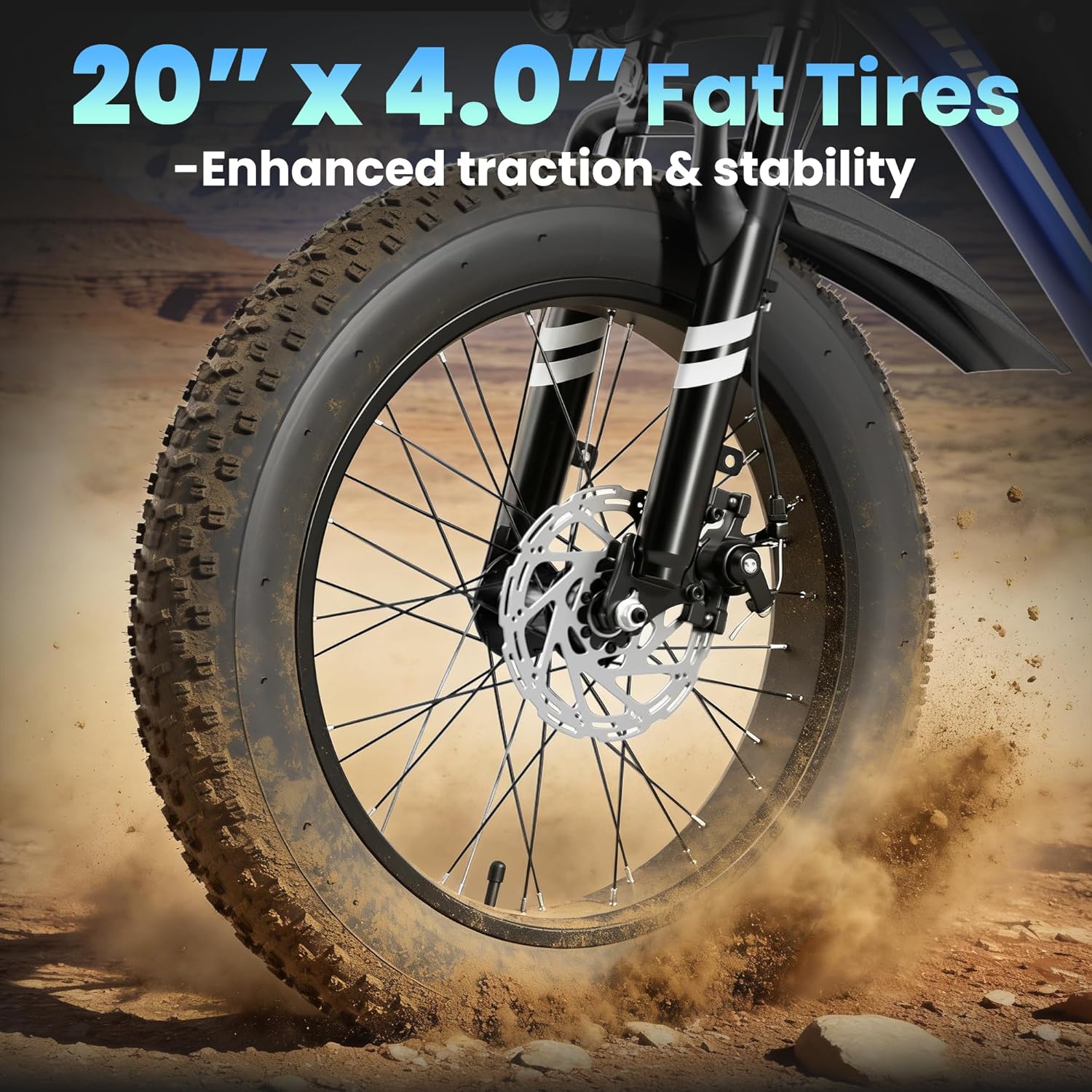 Peak 1500W Electric Bike for Teenagers & Adults with 20"x4" Fat Tire and Removable 48V 15AH Battery,Commute Electric Bicycles,Mountain Ebikes 28mph 60 Miles 7 Speed Gears E-Bike