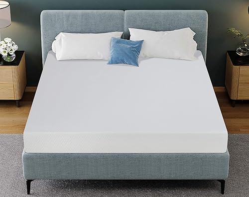 Miniatura 8 de Green Tea Queen - Colchón de espuma viscoelástica de gel de 5 pulgadas, colchón refrescante, certificado CertiPUR-US para niños y adultos, cama en