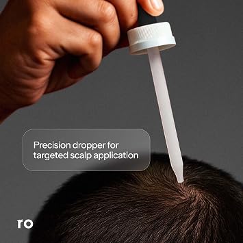 ROMAN Minoxidil 5% Solution for Men's Hair Loss and Regrowth, Unscented Liquid, Clinically Proven, 2 fl oz