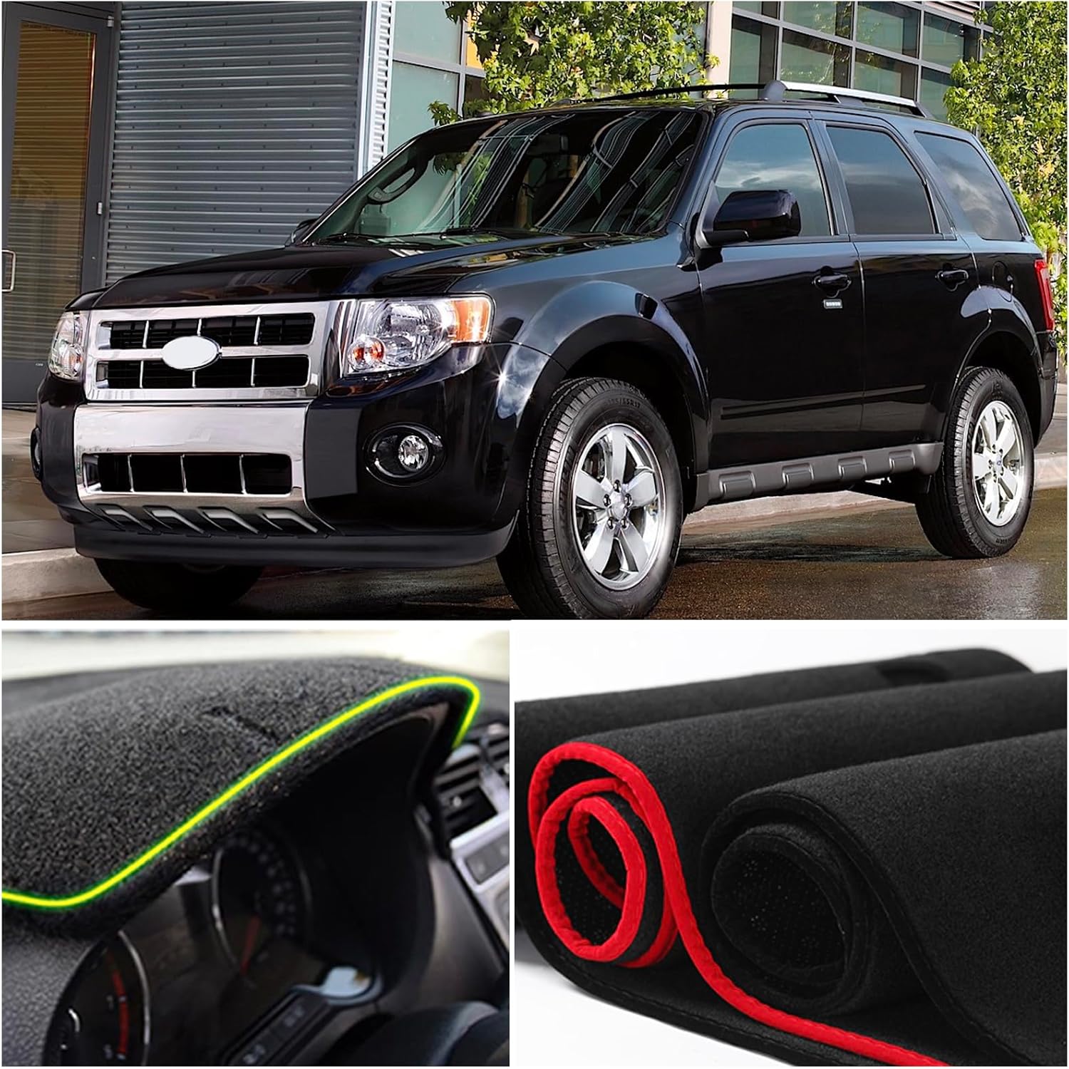 Dash Mat Cover Interior Dashboard Protector pad Compatible with Ford Escape/Mercury Mariner 2008 2009 2010 2011 2012 Dashboard Cover Pad Carpet Protector