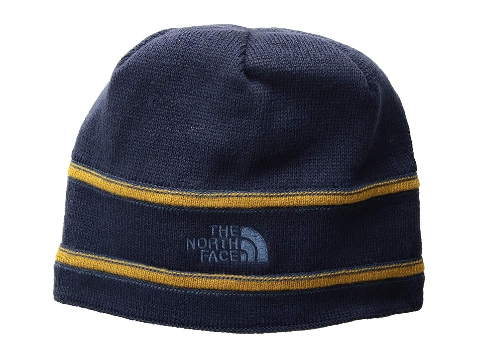 

The North Face Kids TNFtm Logo Beanie (Big Kids) (Cosmic Blue/Golden Brown/Shady Blue) Beanies
