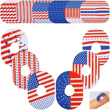 30 PCS Adhesive Patches Compatible with Dexcom G7 Waterproof Sweatproof Flexible Tape Patches Pre-Cut US Flag CGM Sensor Long Stay Patch for Dexcom G7 Glucose Monitor Protection
