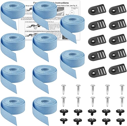 Pool Solar Cover Reel Straps Replacement for Feherguard Pool Roller System
