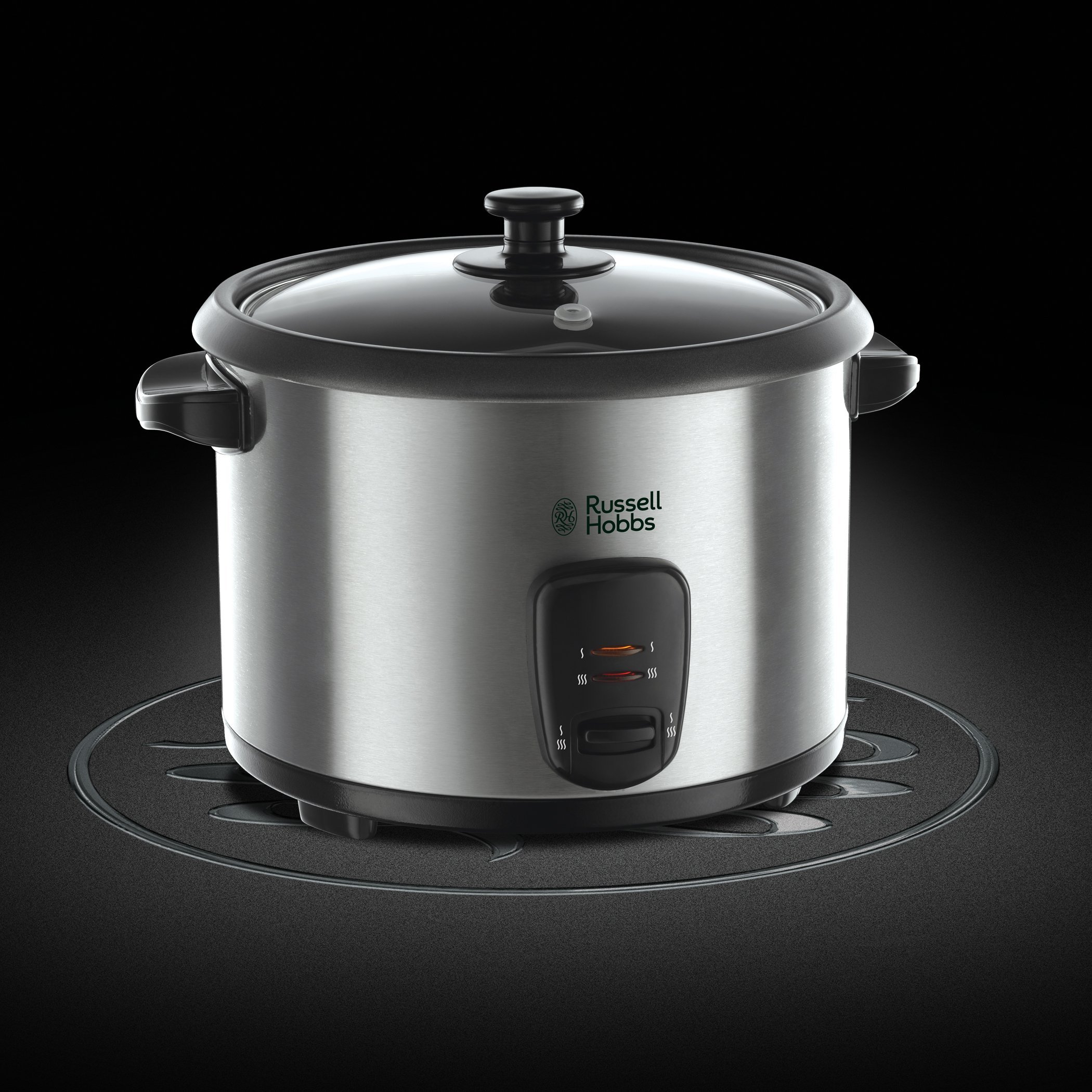 Russell Hobbs 19750-56 Cuociriso Per 10 Tazze, 700 Watt, 1.8 Litri & 19270-56 Vaporiera, 800 Watt, 9 Litri