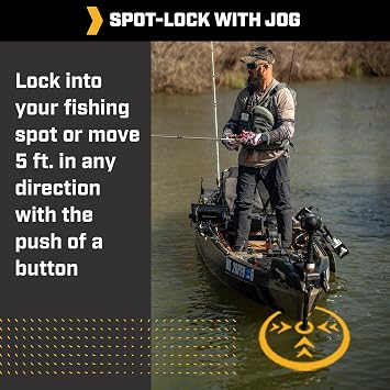 Minn Kota Kayak Terrova Bow-Mount Electric Trolling Motor with GPS 55 Lb. Thrust, 36 in. Shaft, Freshwater