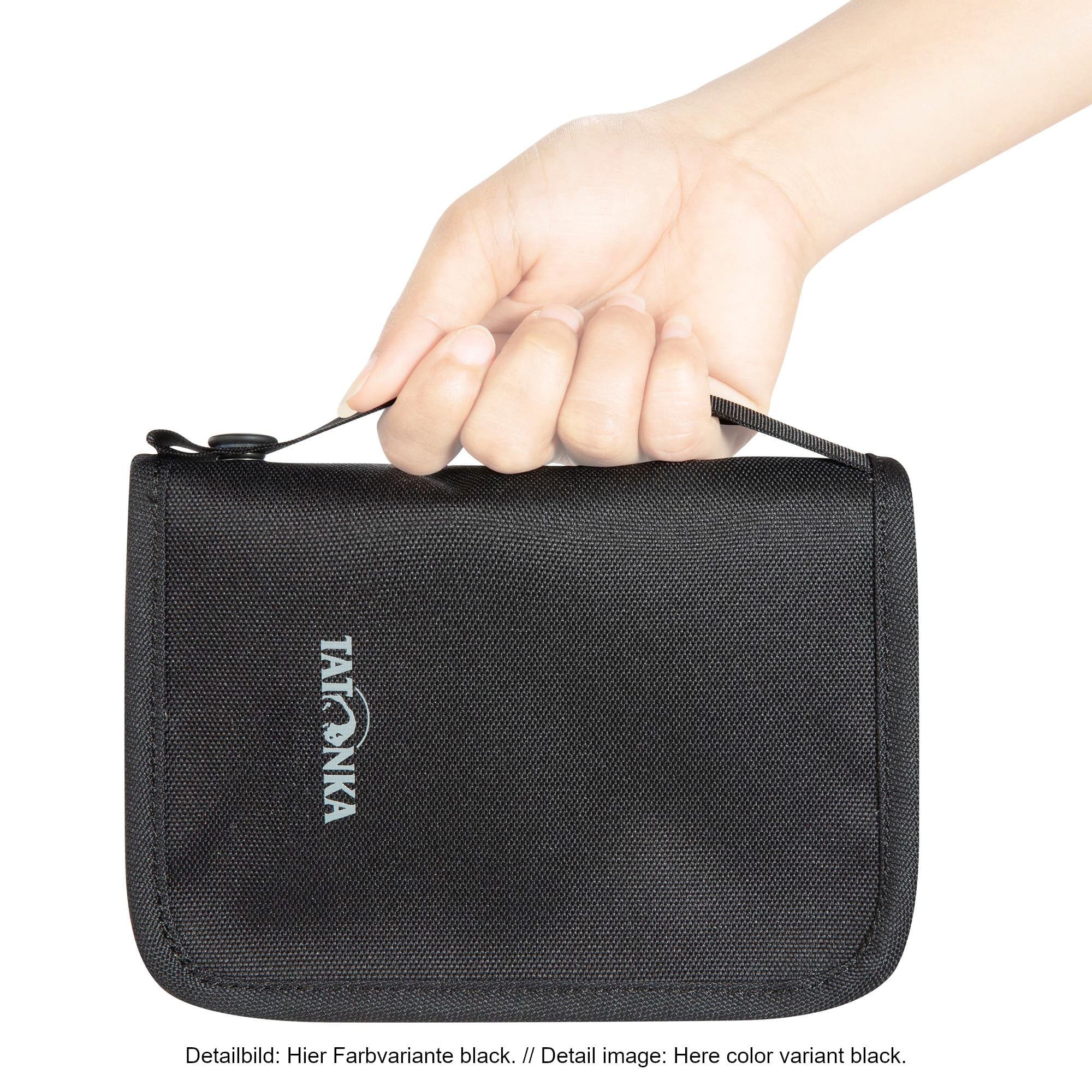 Tatonka Travel Zip M RFID Block – portfel podróżniczy/etui na paszport, blokada RFID, certyfikat TÜV, zapewnia miejsce na paszport, karty kredytowe i dokumenty podróżne, Midnight Plum