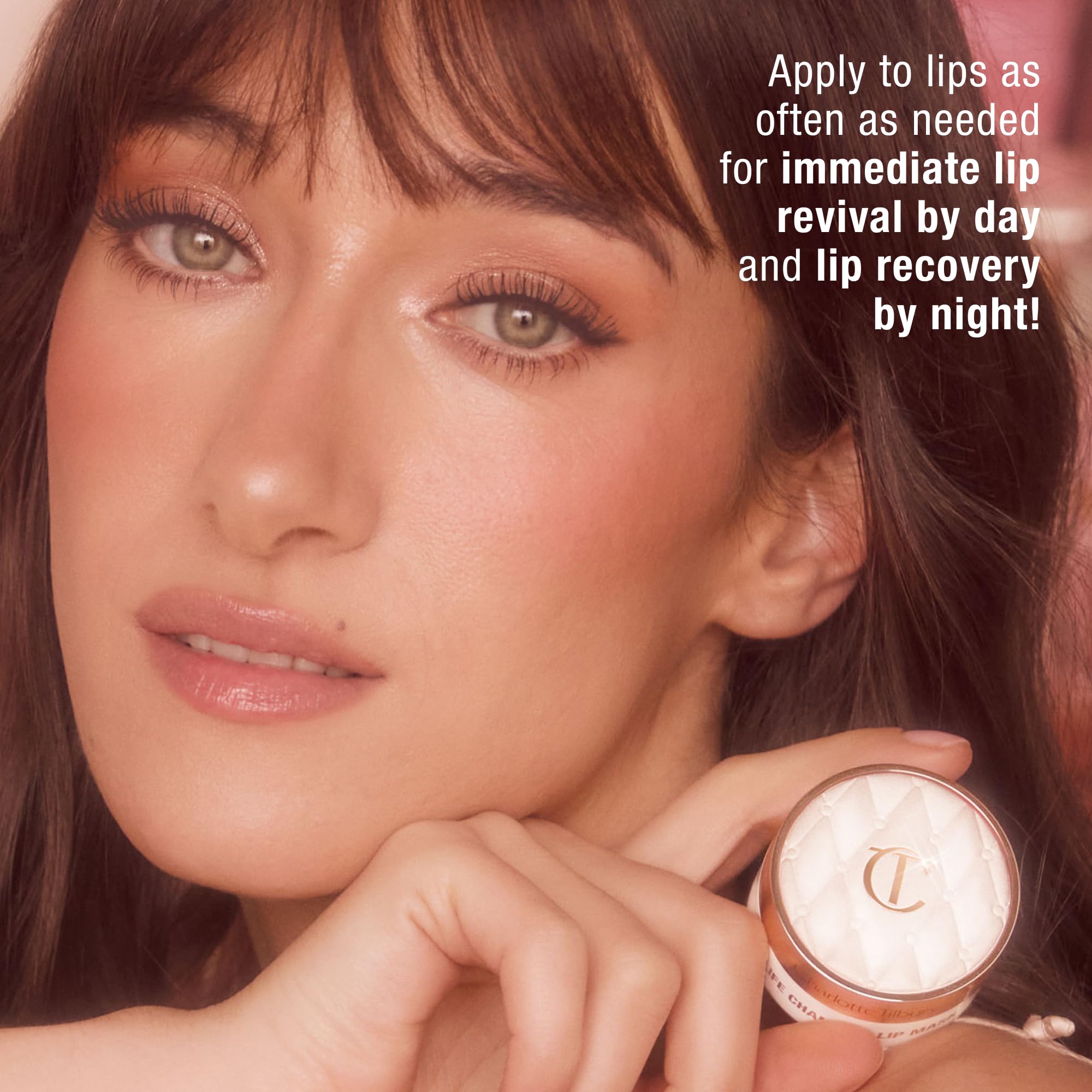 Charlotte Tilbury Life Changing Lip Mask - Multi-Purpose Plumping Mask to Smooth, Hydrate & Soften Dry Lips - Fragrance-Free with a Clear, Glassy Finish
