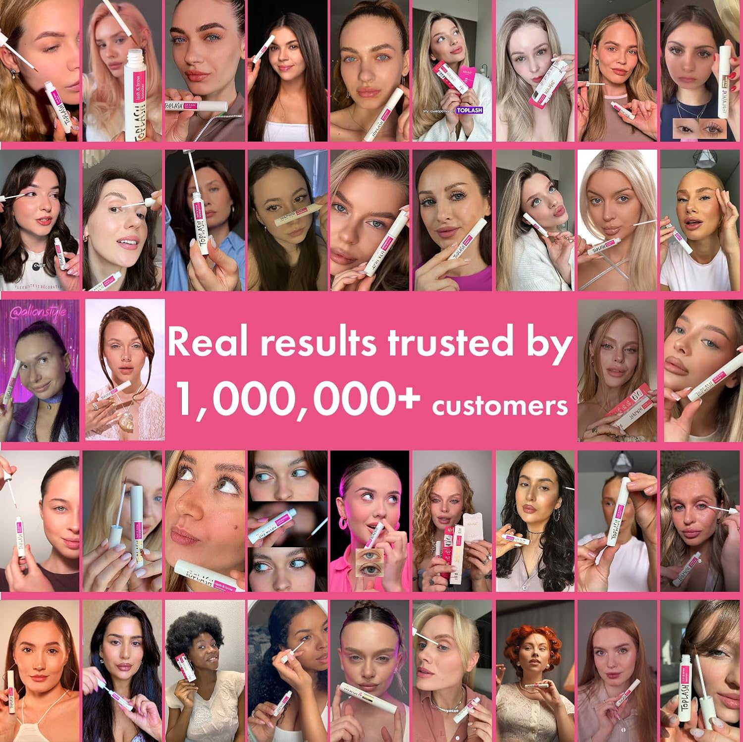 TOPLASH Eyelash Growth Serum - Innovative Formula for Longer, Thicker, Fuller Brows & Lashes - Natural, Cruelty-Free & Hypoallergenic - 0.10 fl.oz. - Image 7