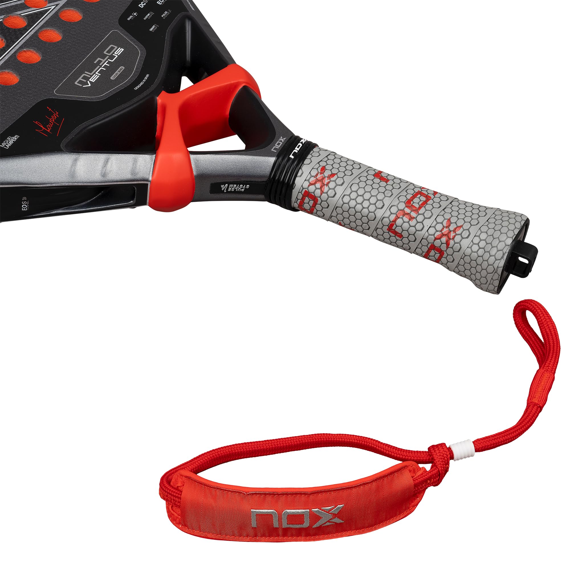 NOX Racchetta da padel ML10 Ventus Control 3K 2026 | Miguel Lamperti Pala Padel di forma rotonda | 3K Carbon Fiber Face, HR3 Colour Eva Core | EOS Tunnel Agility, Custom Grip Comfort, Dual Spin