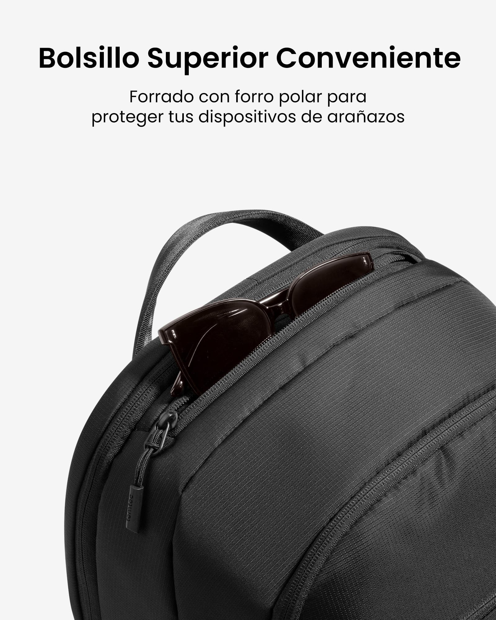 tomtoc Mochila Portatil 26L, Mochila de Trabajo Hombre Mujer Ligera para PC Ordenador 15,6-16 Pulgadas, TSA-Friendly Mochila de Viaje Resistente a Salpicaduras, Ideal Para Negocios y Fines de Semana