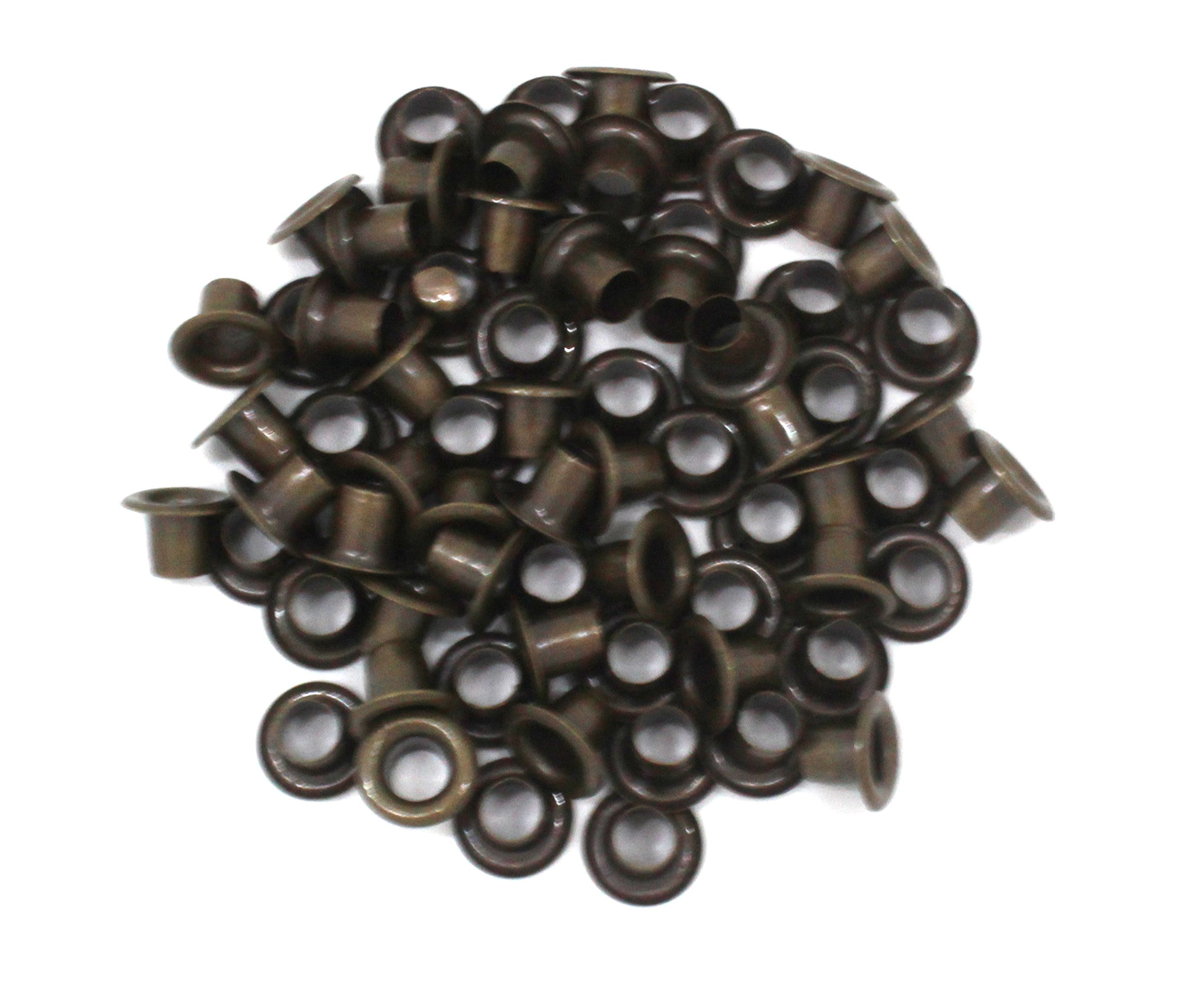 Nimida Multipurpose Eyelet/Grommet Without Washer Made of Brass, Colour – Antique Brown,Size Outer Dia 7 mm, Inner 3 mm, Outer Height 5 mm and Inner – 4 mm | 100 nos.-image-45