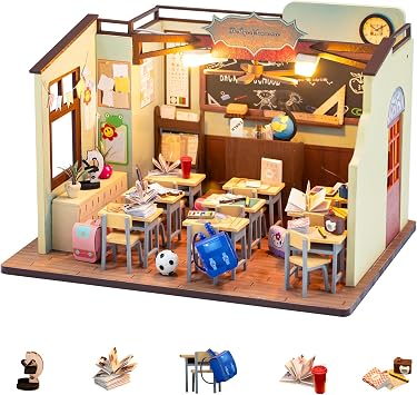 Flever Dollhouse Miniature DIY House Kit Creative Room with Furniture for Romantic Valentines GiftThe Age of Innocence