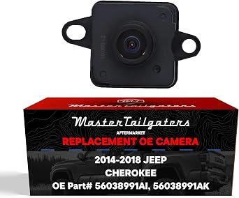 Master Tailgaters Replacement for Jeep Cherokee 2014-2018 Backup Camera OE Part # 56038991AI, 56038991AK