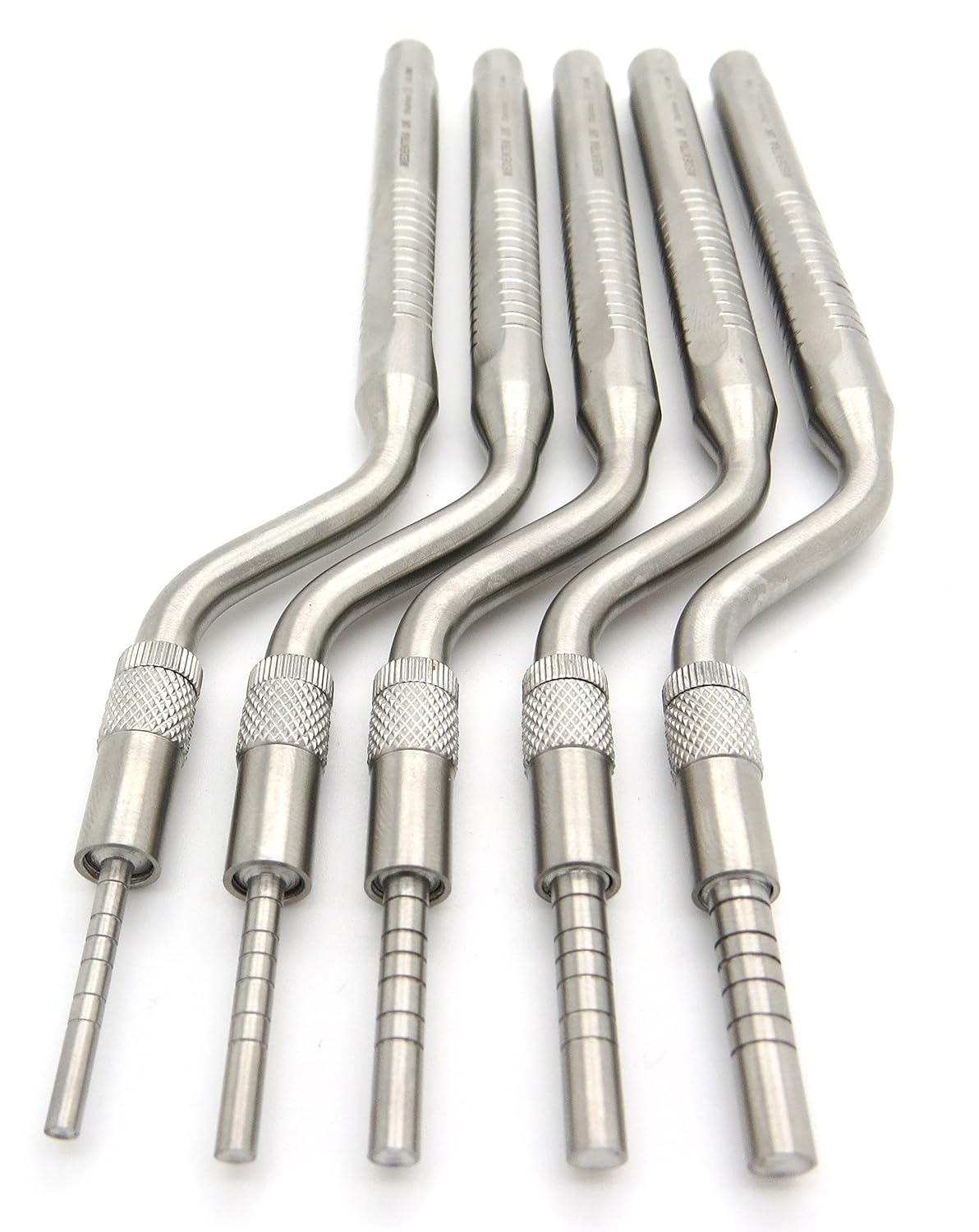 Osteotomes Set Dental Implant Bone Spreading Adjustable Screw Concave Tip with Sterilization Cassette