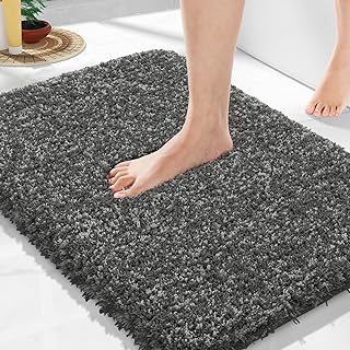 14 Dark Bathroom Ideas for Bold Cozy Moody Atmosphere 123 Yimobra Bathroom Rugs Non Slip Washable, Ultra Soft and Water Absorbent ...