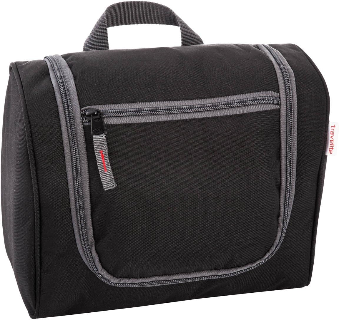 Travelite Toilettas Travel Kit toilettas L, zwart 2452-01, zwart, 26 cm, toilettas