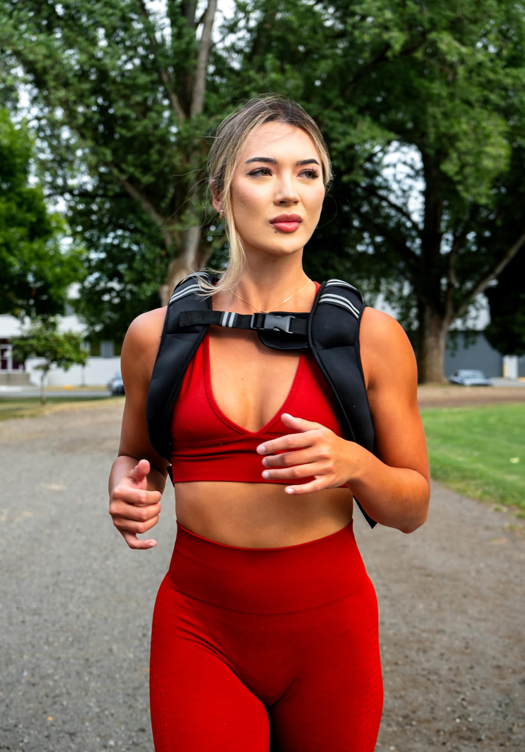 HANZO - Verstellbare Gewichtsweste für Laufen, Workout, Fitness, Training, Wandern, Workout, Laufweste mit einfachem Waschen