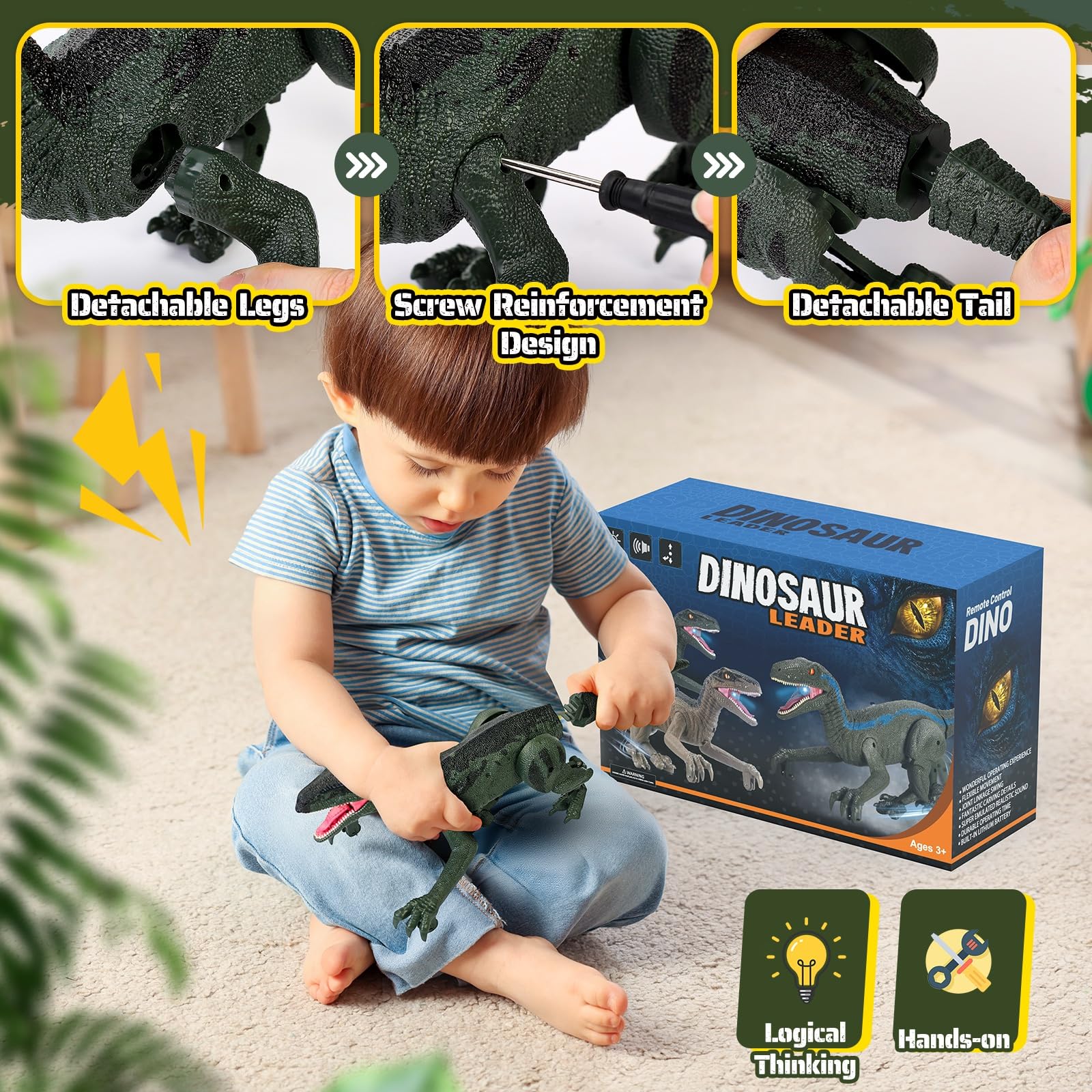 Remote Control Dinosaur Toys - Walking & Roaring -9 Remote Control Dinosaur Toys - Walking & Roaring -9