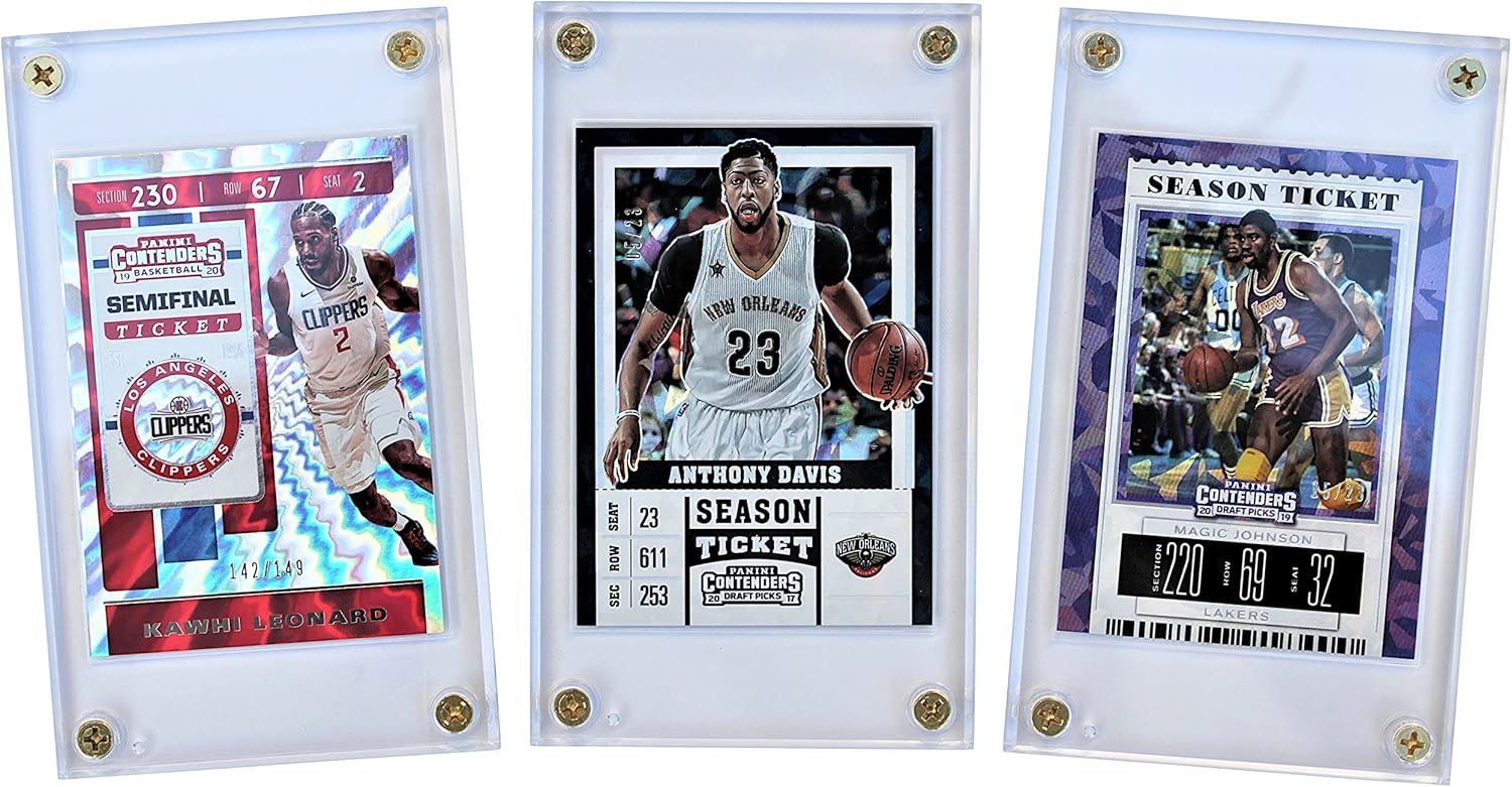 Baseball Card Holder Cases (20 Pack) Protectors Hard Plastic Screwdown 35pt Sleeves for Trading Football Basketball Cards