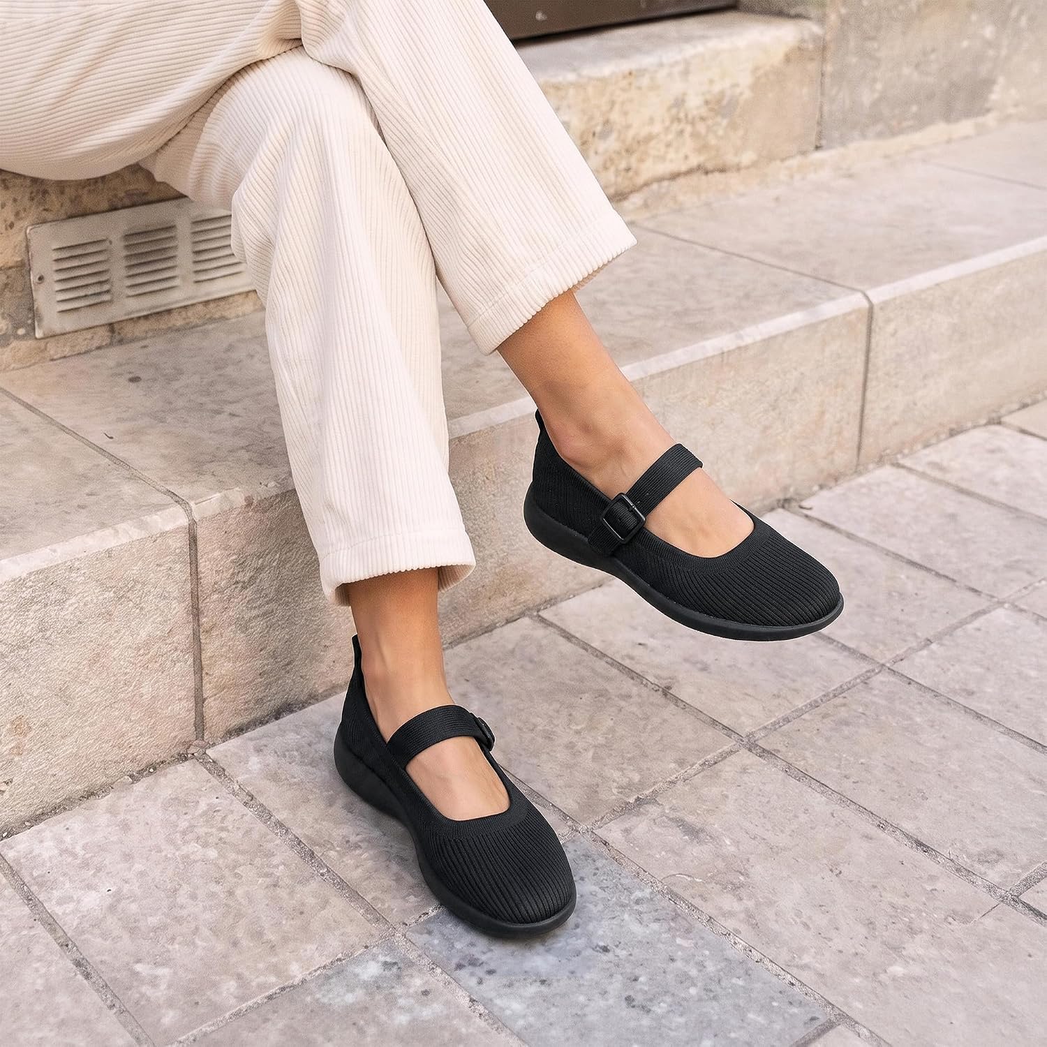 DREAM PAIRS Womens Ballet Mary Jane Flats Shoes
