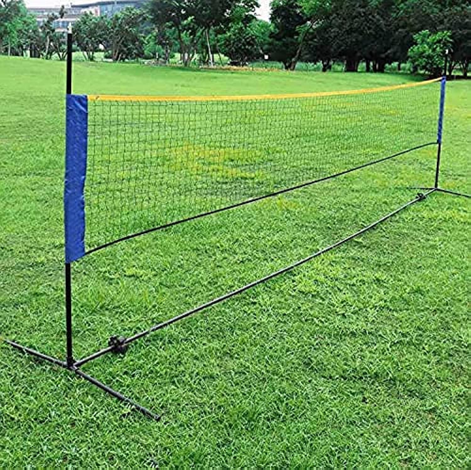 ULTIMAX Badminton Volleyball Tennis Net Set with Stand/Frame Carry Bag Portable Height Adjustable Outdoor Badminton Net Set