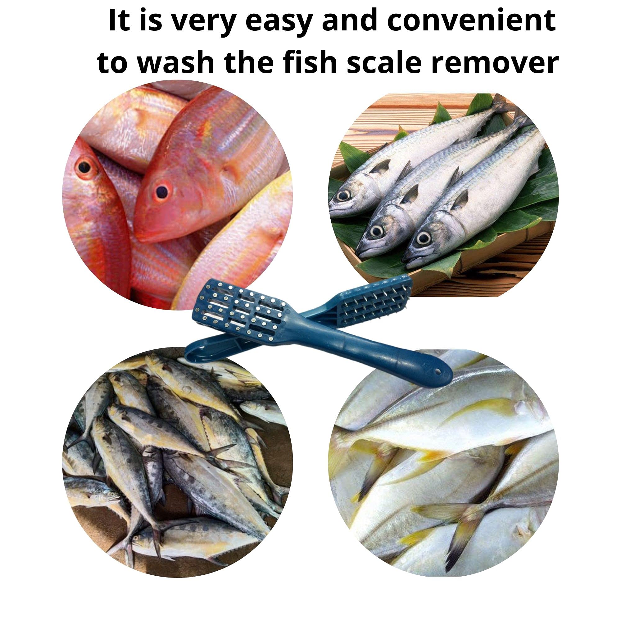 Qts Fish Scale Remover Scrapper Scaler Cutter Cleaning Tools | Handheld Plastic Fish Scale with Fish Scraper Cleaning Scraper Multipurpose Scraper 3