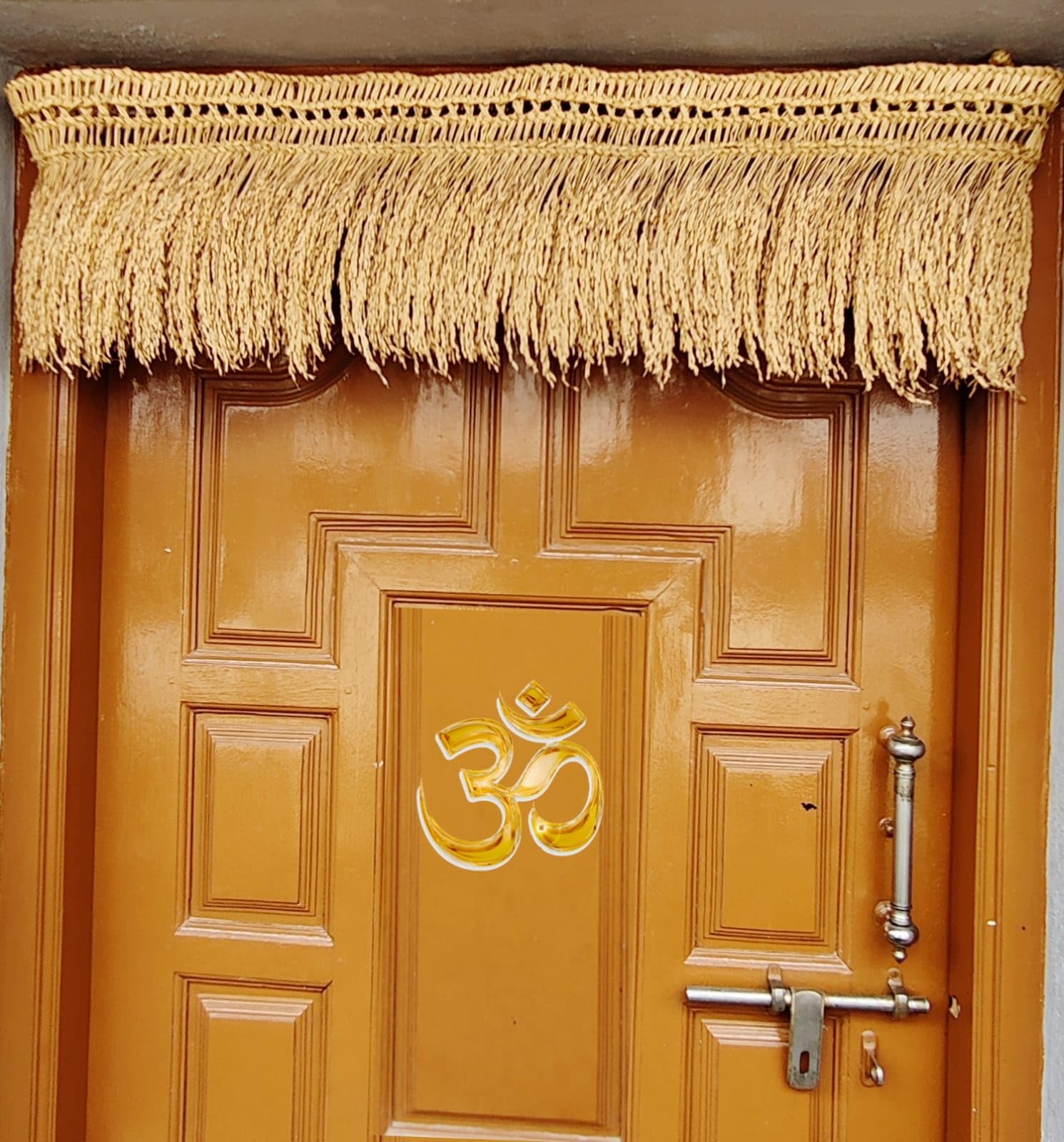 Paddy Thoranam/Thorna/Thoran For Main Door/Pooja Room Crafted By Farmers (3.5 Feet Or 46 Inches, Beige)
